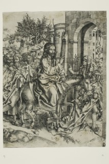 Christ's Entry into Jerusalem, c. 1500. Creator: Master of the Strache Altar.