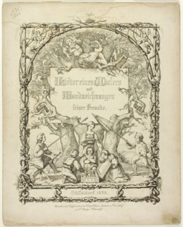 Songs of the Painters with Etchings, 1838. Creator: Rudolf von Normann.