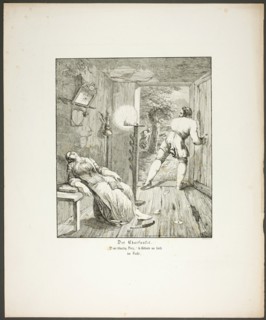 The Carbuncle, plate three from Zehn Blätter zu Hebels Alemannischen Gedichten, 1820. Creator: Sophie Reinhard.