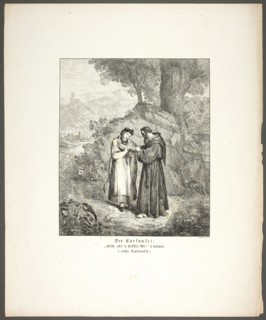 The Carbuncle, plate one from Zehn Blätter zu Hebels Alemannischen Gedichten, 1820. Creator: Sophie Reinhard.