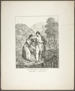 The Governor of Schopfheim, plate seven from Zehn Blätter zu Hebels Alemannischen..., 1820. Creator: Sophie Reinhard.