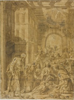 Adoration of the Shepherds, n.d. Creators: Hans von Aachen, Giuseppe Heintz.