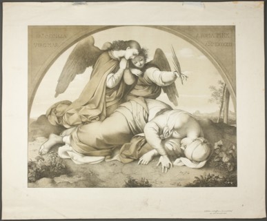 Death of Saint Cecilia, 1821. Creator: Johann Scheffer von Leonhardshoff.