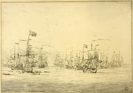 Dutch and English Fleets, n.d. Creator: Unknown.