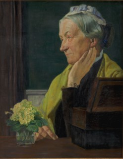 Ane Marie Rohde, née Schmidt, the artist's mother, 1903. Creator: Johan Rohde.