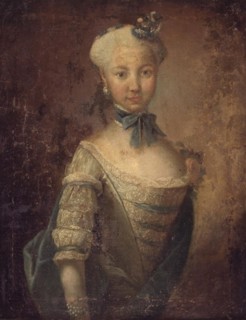 Portrait of a little girl, 1767. Creator: Levin Elias.