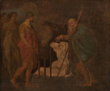 Odysseus Takes Counsel with Teiresias. From Homer´s Odyssey, 1809. Creator: Nicolai Abraham Abildgaard.