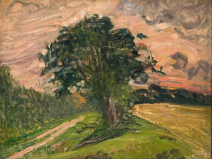 Evening landscape, Tisvilde, 1905. Creator: Albert Gottschalk.