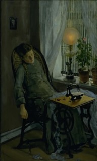 The Seamstress, 1880. Creator: Christian Krohg.