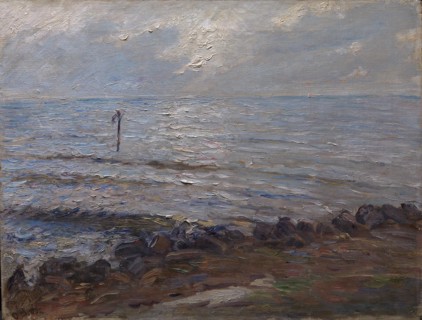 Sunlight over the Sea, 1882. Creator: Oscar Bjorck.