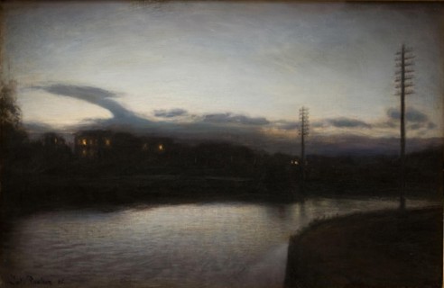 Evening Landscape, 1886. Creator: Julius Paulsen.