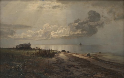 Strand, 1889. Creator: Janus Andreas Bartholin la Cour.