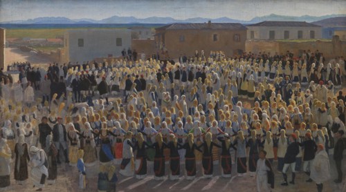 Women's dance in Megara, 1889. Creator: Niels Skovgaard.