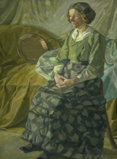 Emma Weie, the Artist's Sister;The Artist's Sister, 1909. Creator: Edvard Weie.