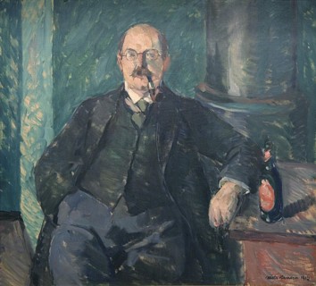 Niels Fischer;Portrait of a Man, 1917. Creator: Niels Hansen.