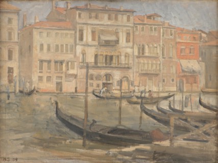 On the Grand Canal in Venice, 1909. Creator: Karl Schou.