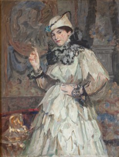 The Artist’s Daughter in Fancy Dress, 1916. Creator: Laurits Tuxen.