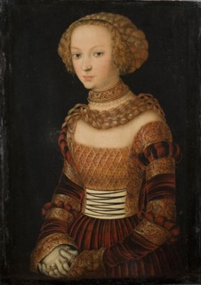 Portrait of a Young Woman. Princess Emily of Saxony?, 1492-1537. Creator: Lucas Cranach the Elder.