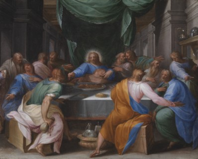 The Last Supper, 1547-1592. Creator: Girolamo Muziano.