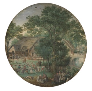 Peasant Wedding. The Wedding Dance in the open Air, 1574. Creators: Lucas van Valckenborch, Pieter Bruegel the Elder.
