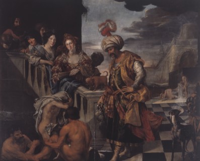 Bathing in an Oriental Harbour, 1584-1625. Creator: Pieter Isaacsz.