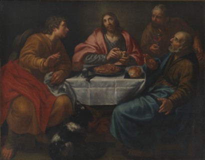 Christ in Emmaus, 1585-1630. Creator: Antonio Circignani.