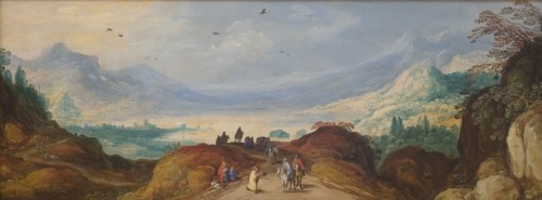 Mountain Landscape with a Lake, 1597-1625. Creators: Joos de Momper, the younger, Jan Brueghel the Elder.