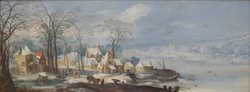 Winter Landscape, 1597-1625. Creators: Joos de Momper, the younger, Jan Brueghel the Elder.