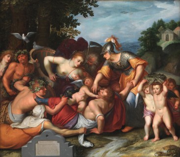 Gemeine Jeuchts Beeldt. Allegory of the Temptations of Youth, 1598-1610. Creator: Otto Van Veen.