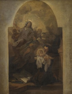 Virgin and Child with Saint Francis, 1614-1641. Creator: Anthony van Dyck.