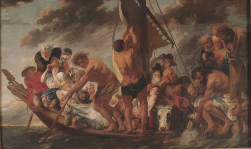 The Tribute Money, Peter Finding the Silver Coin in the Mouth of the Fish, 1616-1634. Creator: Jacob Jordaens.