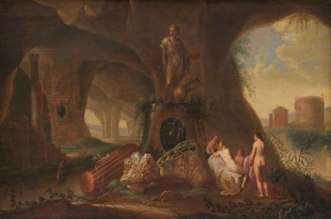 Nymphs in a Grotto, 1635-1658. Creator: Abraham van Cuylenborch.