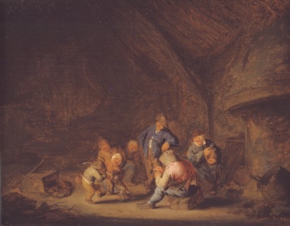 A Room in a Cottage, 1636. Creator: Adriaen van Ostade.