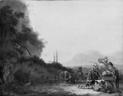 Landscape with a Removal Cart, 1642-1678. Creator: Willem Schellinks.