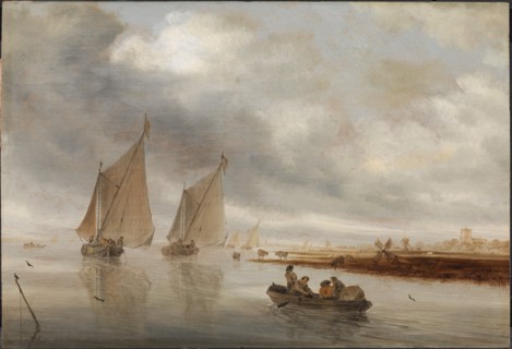 River Scenery, 1643. Creator: Salomon Ruysdael.