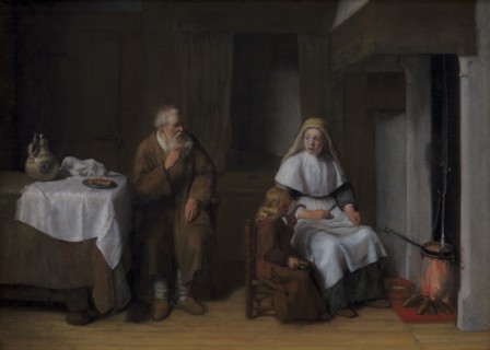 The Prophet Elijah with the Widow of Zarephath and her Son, 1650-1672. Creator: Abraham Van Dyck.