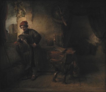 Standing Young Man at the Window in his Study Reading, known as"The Student", 1651-1654. Creators: Willem Drost, Rembrandt Harmensz van Rijn.