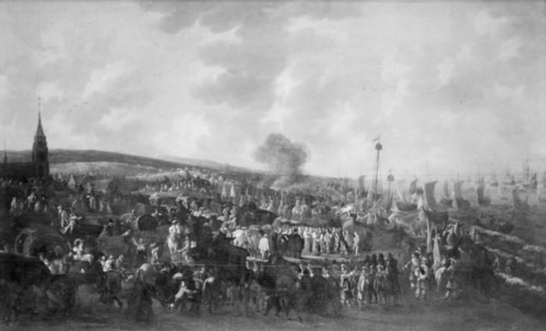Charles II of England Embarking in Scheweningen May 23, 1660, 1660-1683. Creator: Hendrick de Meijer.