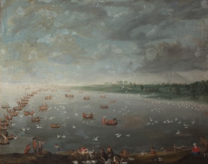 Swan Hunt, 1699-1798. Creator: David de Coninck.