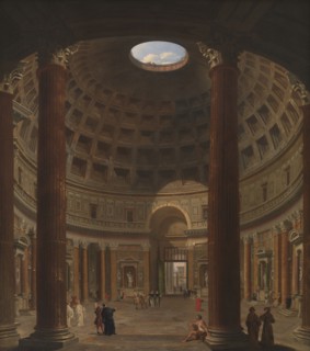 Interior of the Pantheon, Rome, 1706-1765. Creator: Giovanni Paolo Panini.