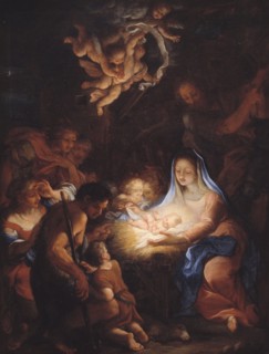 The Adoration of the Shepherds, 1720. Creator: Giuseppe Bartolomeo Chiari.