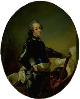 Portrait of Frederik V in armour, 1726-1793. Creator: Carl Gustaf Pilo.