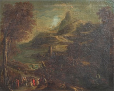 Christ healing a blind man, 1749-1848. Creator: Van de Laeter.