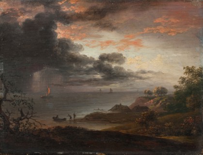 Thunderstorm at sea, 1791. Creator: Jens Juel.