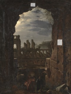 View of the Colosseum in Moonlight, 1826-1839. Creator: Franz Ludwig Catel.