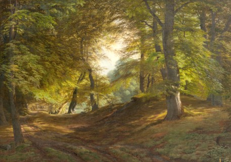 A Wood near Frederiksborg Castle, 1831-1851. Creator: Godtfred Rump.