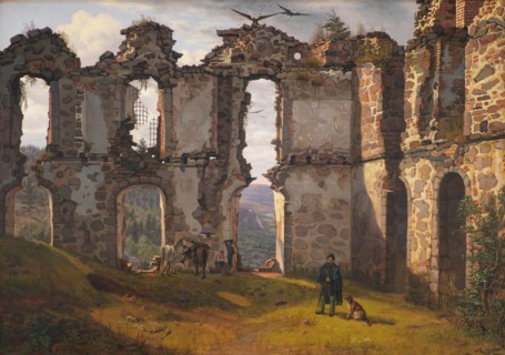 The Ruins of Brahehus near Jönköping, Sweden, 1832. Creator: Frederik Hansen Sodring.