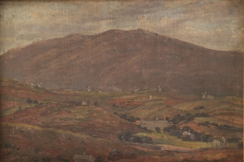 Landscape near Sétúbal, Portugal, 1839. Creator: Thorald Brendstrup.