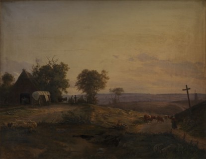 View of the District near Segeberg, Germany, 1839. Creator: Frederik Rohde.
