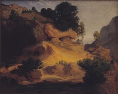 Landscape near Subiaco, Italy, 1847. Creator: Lorenz Frolich.